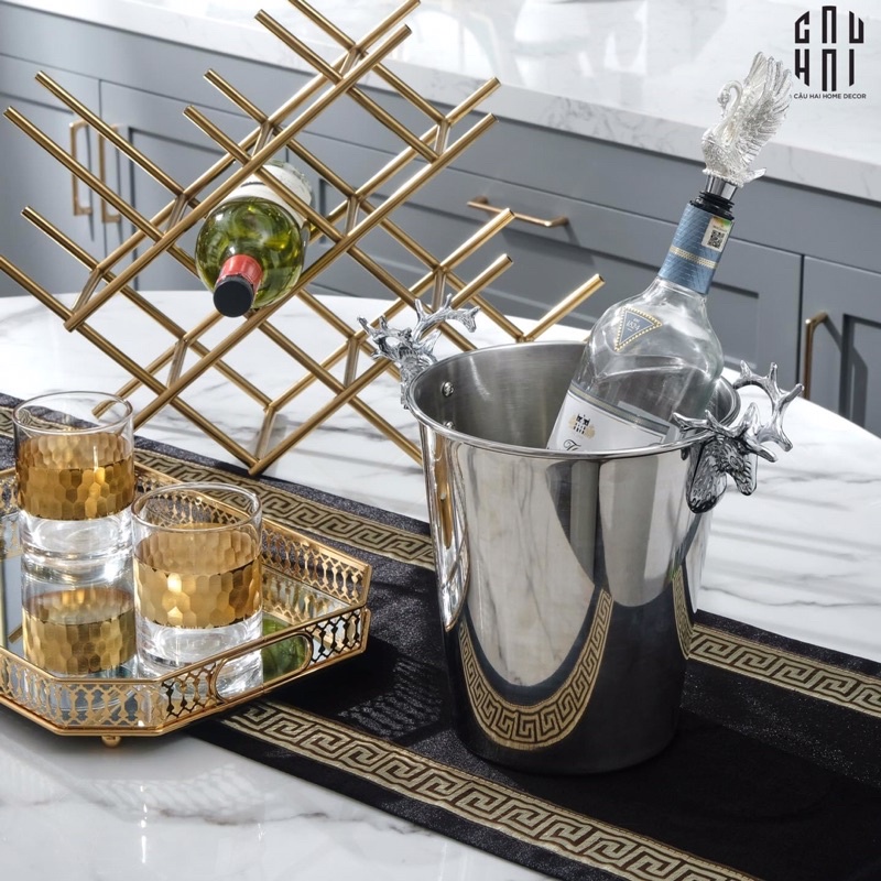 Product image XÔ ĐÁ ƯỚP RƯỢU CAO CẤP MÀU BẠC.  RƯỢU NGON HƠN KHI ĐƯỢC ƯỚP LẠNH BẰN XÔ CAO CẤP 2