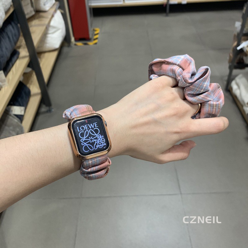 Dây đeo cổ tay nữ ca rô Thích hợp cho Apple Watch SE3 S6 SE S5 S4 42mm 40mm 44mm 38mm Dây đeo cổ tay