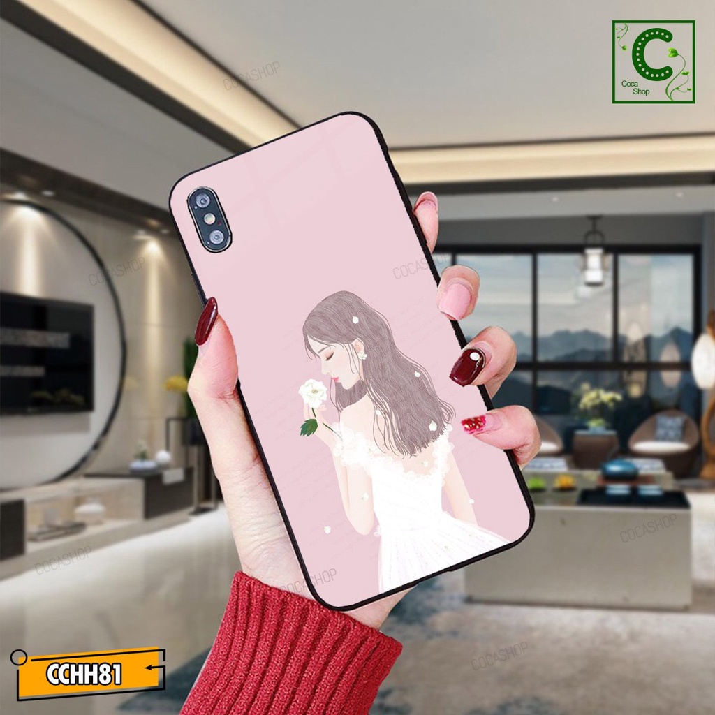 Ốp lưng iphone mặt kính mặt sáng bóng in hình cực đẹp, siêu bền - Cô dâu mặc váy trắng xinh đẹp lộng lẫy