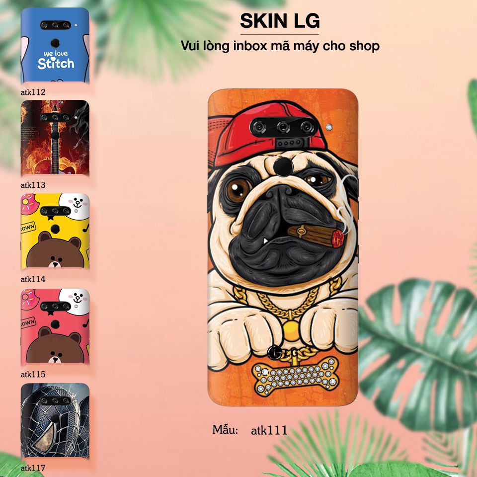 Miếng dán skin cho các dòng điện thoại LG in hình thiết kế cực đẹp
