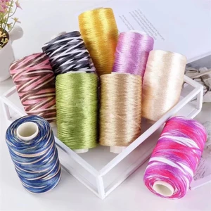 PCF * Satin Silk Macrame Dây Màu Sắc Tươi Sáng Tay Dệt Sợi DIY Dệt Sợi Trang Sức Làm Trẻ Em Nữ Handmade Supp