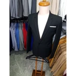 Áo vest nam body kiểu Hàn Quốc đơn giản phong cách may 3 lớp đệm ngực độn vai tặng cà vạt đen và hộp đựng làm quà — ảnh 7