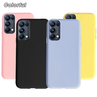 Ốp điện thoại màu trơn thích hợp cho Oppo Reno 5 Pro Reno5 F 5z 5lite Reno5