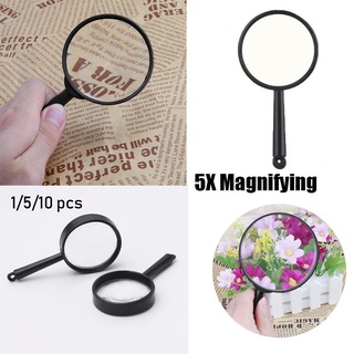 WOAY 1 / 5 / 10 chiếc Kính lúp cầm tay Máy xem côn trùng bằng nhựa Ống kính đọc sách 25mm