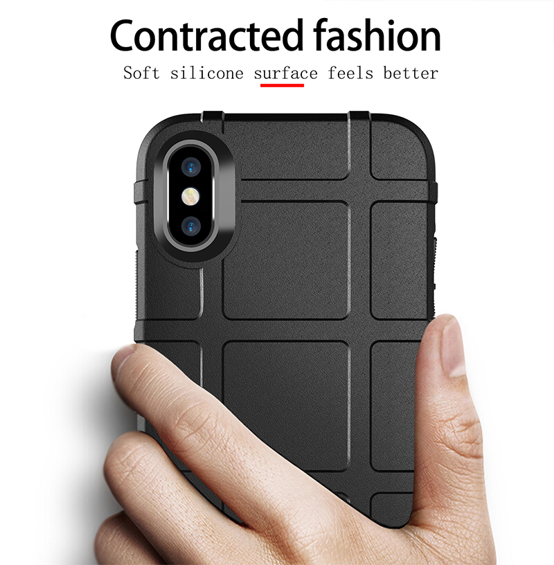 Dành cho iPhone X XR XS Max Full Cover Hybrid Rugged Shield Vỏ giáp chống sốc