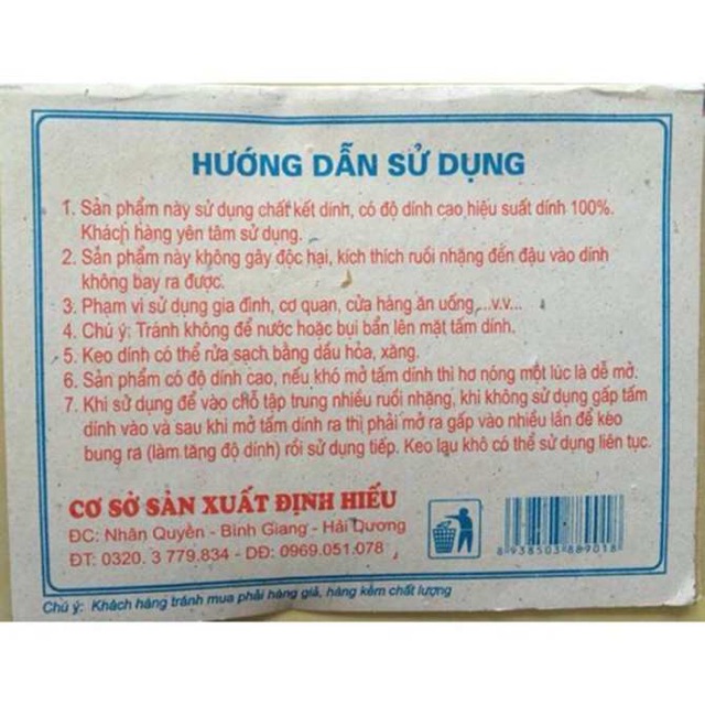 Combo 10 Keo Dính Ruồi Thu Hường Loại1