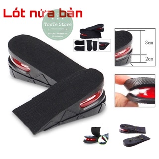Lót gót tăng chiều cao có đệm khí loại nửa bạn (Loại cao cấp) LOTGIAYNUABAN