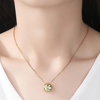 Dây chuyền titanium trái banh không đen BHDC171