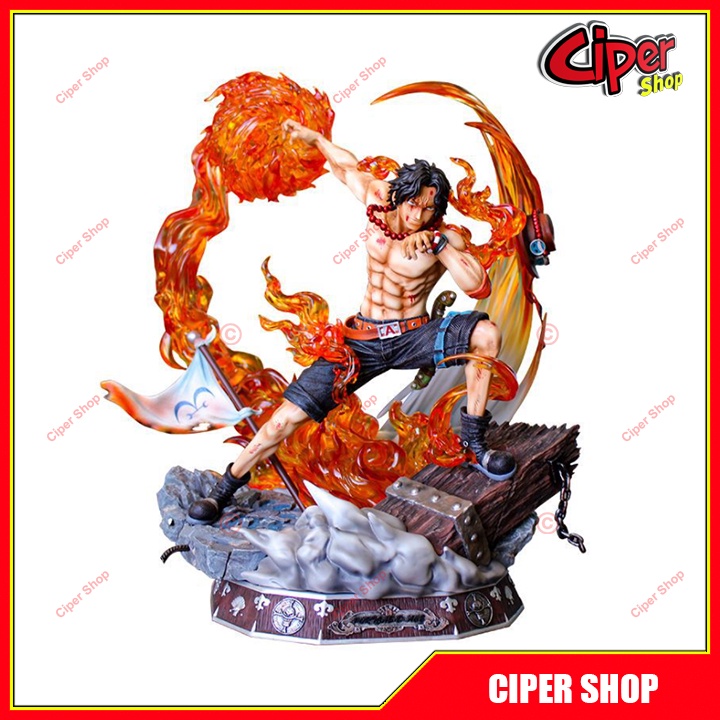 Mô hình Ace Hỏa Quyền - Figure Ace One Piece - Có Led | Shopee Việt Nam