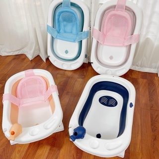 Chậu tắm gấp gọn cao cấp kèm lưới nằm tắm 9BABY cho bé