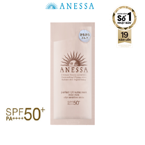 Sữa chống nắng dịu nhẹ Anessa Perfect UV Sunscreen Mild Milk 4ml _8R088