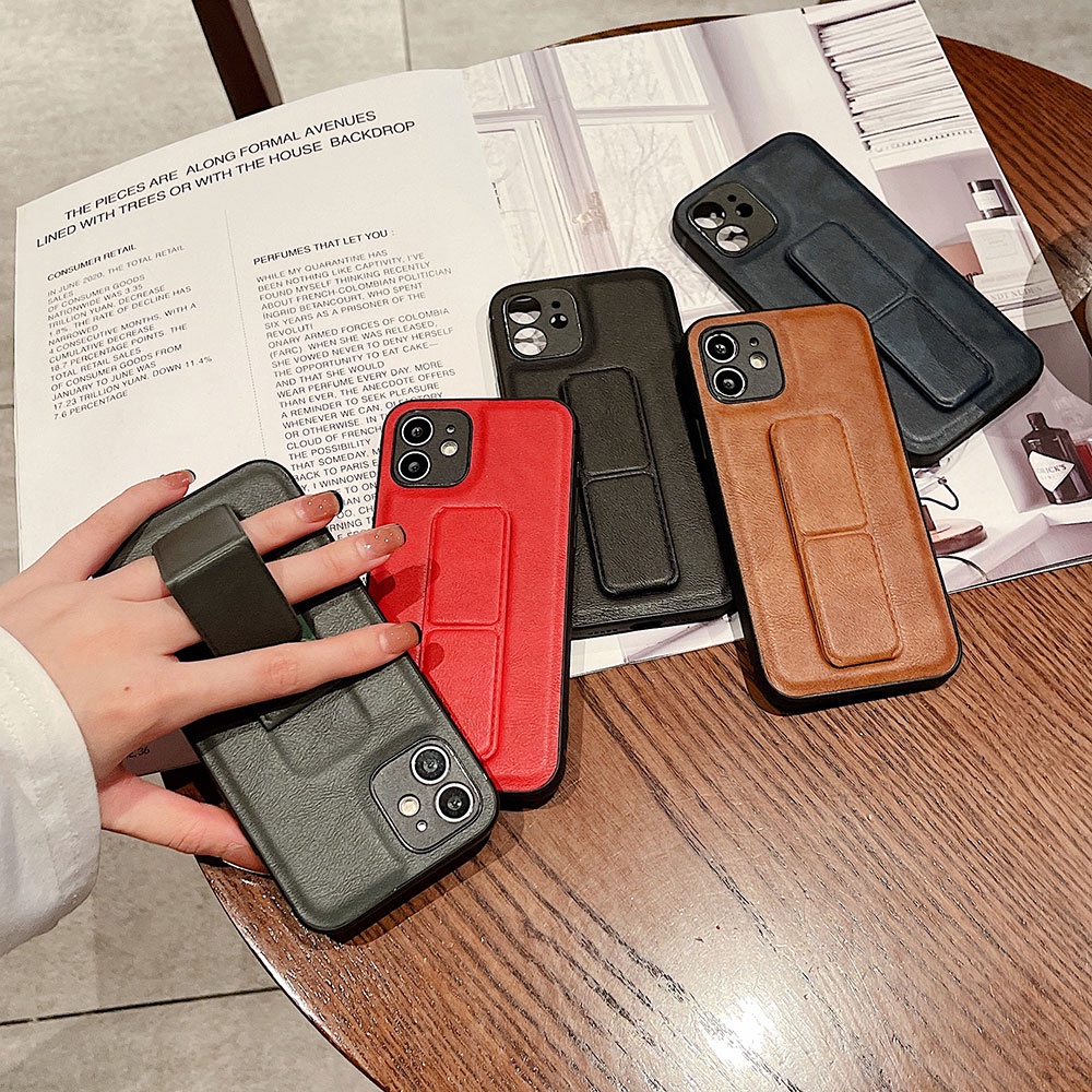Ốp Điện Thoại Da PU Có Dây Đeo Từ Tính Cho iphone 13 Pro max 12 Pro 11 Pro max X Xs max XR 7 8 plus