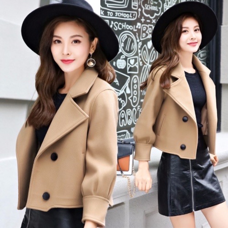 Áo Khoác Dạ Ngắn - Giá Tốt, Miễn Phí Vận Chuyển, Đủ Loại | Shopee Việt Nam