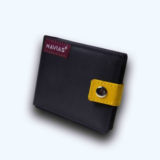 BUTTON HAVIAS ví from ngang nam thời trang vải Oxford chống thấm nước