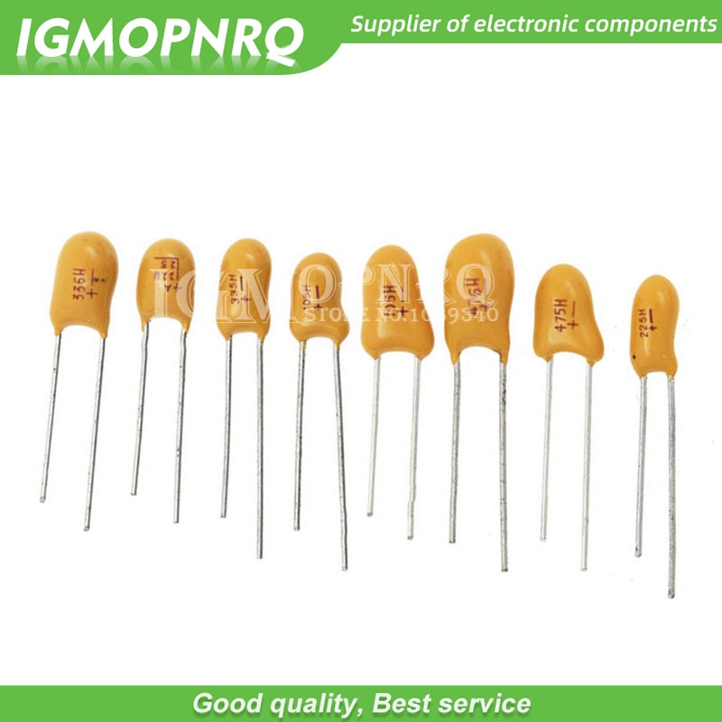 Kit condensatore 20pcs SMD 50V 35V 25V 16V 10V 1UF 3.3UF 4.7uf 10uf