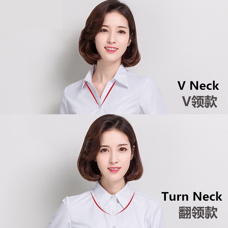 Áo Sơ Mi Nữ Tay Dài Công Sở Nữ OL Áo Sơ Mi Nữ Trắng Áo Văn Phòng