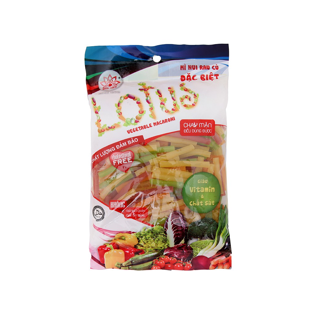 Nui rau củ ống dài Lotus gói 200g | Shopee Việt Nam