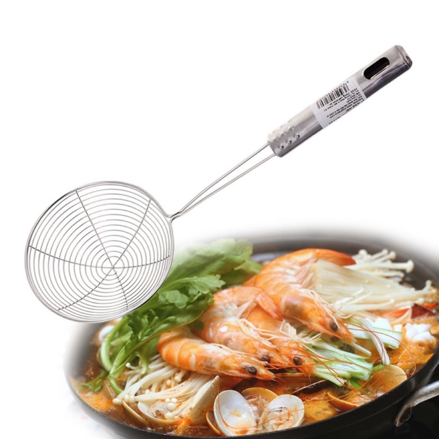 Chao nhúng ăn lẩu, vợt nhúng đồ ăn lẩu bằng inox không gỉ size 14, 16