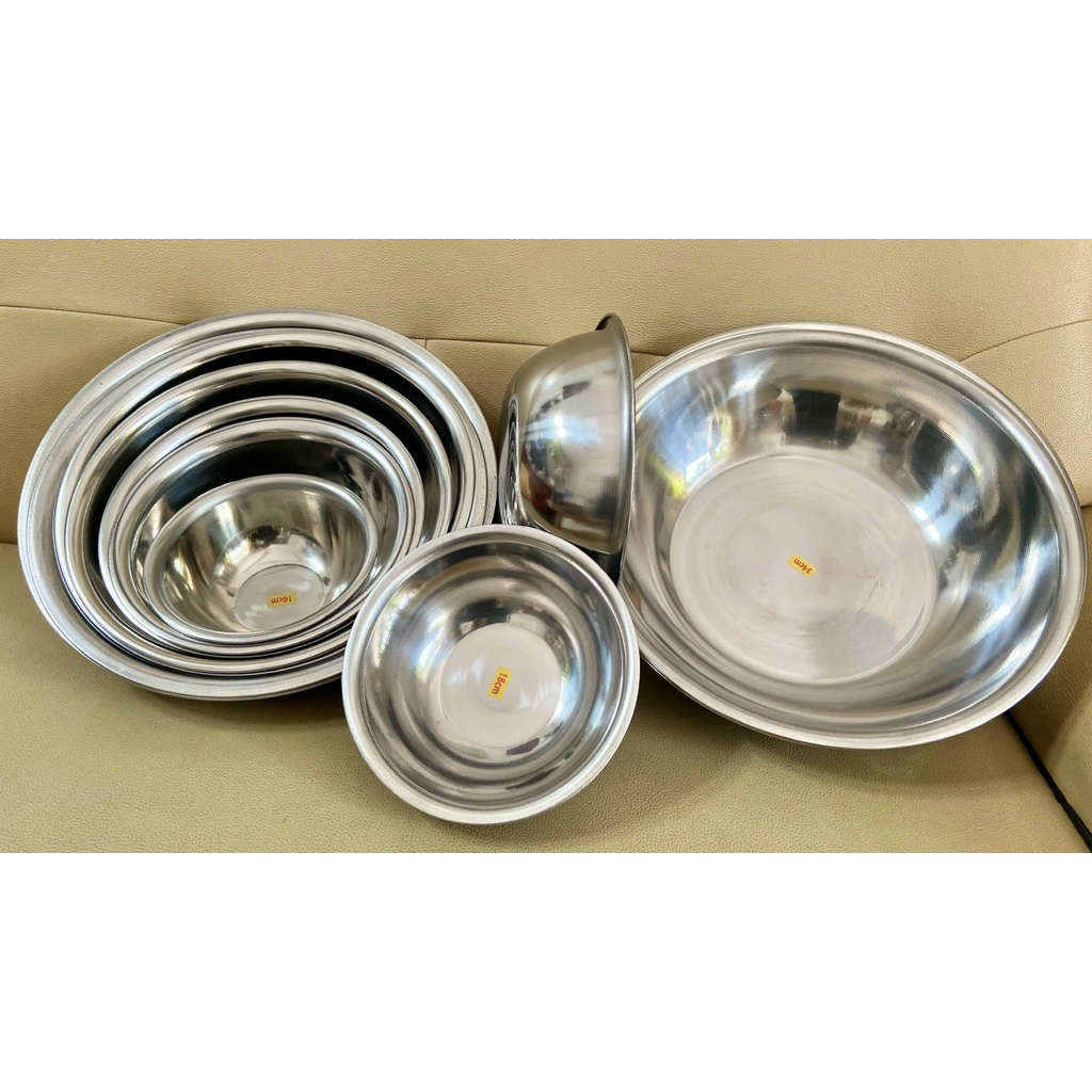 Bộ 3 Thau inox (14+26+32) | Shopee Việt Nam