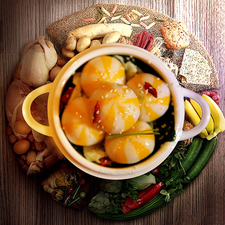CB Viên Thả Lẩu Malaysia Bánh Bao Hải Sản Nhím Biển Nhân Trứng Cá Sea Urchin Flavoured Ball