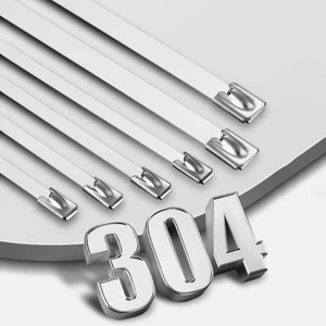 5 Chiếc Thép Không Gỉ 304 Dây Buộc Cáp Tự Khóa Hạng Nặng Zip Tie Kim Loại Đa Năng Bọc Ống Xả Khóa Dây Buộc