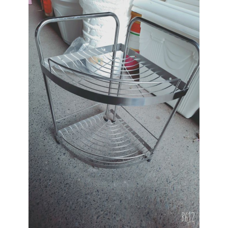 KỆ GÓC INOX  2 TẦNG VÀ 3 TẦNG LOẠI DÀY