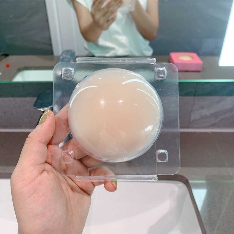 Miếng dán ngực silicon nhiệt tự thân EBLIN dán ti siêu mỏng ôm khít,không keo,không bám bụi