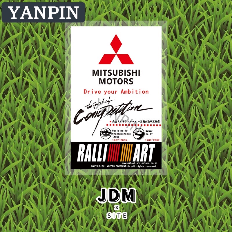Mitsubishi Sticker Tĩnh Điện Dán Trang Trí Kính Chắn Gió Xe Hơi Outlander Adventure Jolie Triton Grandis KUDA Mirage Eterna Maven Xpander L200 Pajero Colt GR Evolution Lancer Attrage Canter