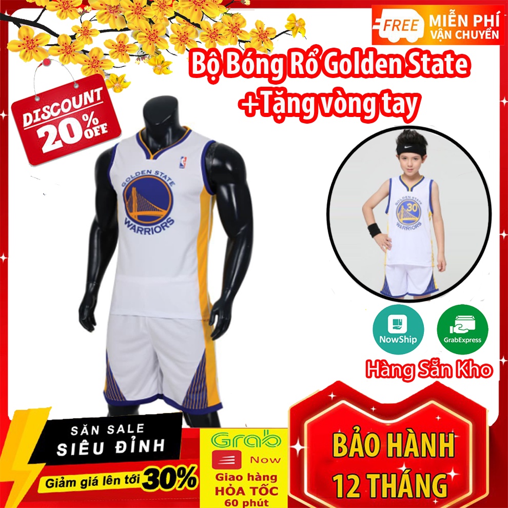 Bộ Quần Áo Bóng Rổ Golden – Mẫu 2020 SIÊU HOT