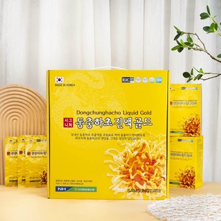 GIÁ SỐC:  Nước Đông Trùng Hạ Thảo Cao Cấp Hàn Quốc, Hộp Vàng 30 Gói x 70ml