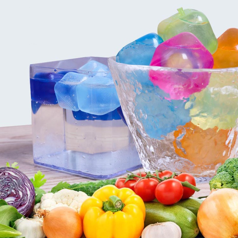 HIk 6 Viên Đá Refreezable Có Thể Giặt Được Không Gọn Đá Không Xả