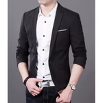 Áo vest nam body kiểu Hàn Quốc đơn giản phong cách may 3 lớp đệm ngực độn vai tặng cà vạt đen và hộp đựng làm quà — ảnh 6