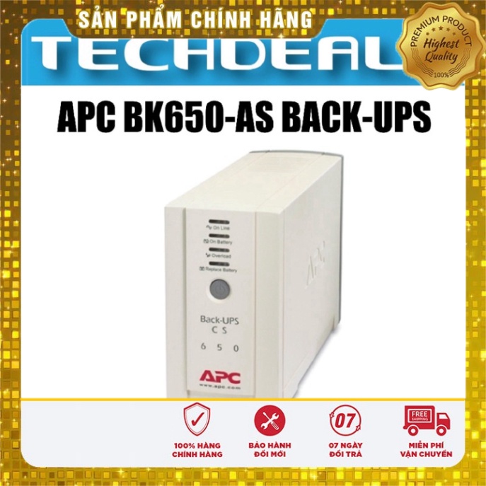 [ Shop Uy Tín ] Bộ Lưu Điện UPS APC BK650-AS 650VA (650VA/400W) Bảo ...