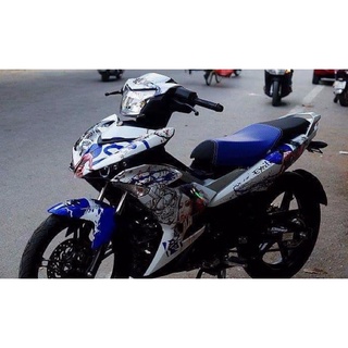 TEM TRÙM EXCITER 150(2015-2020) SAMURAI XANH TRẮNG