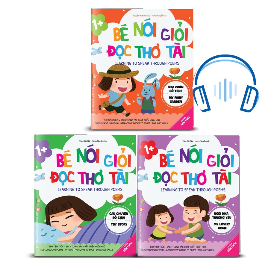 Sách Tương Tác Phát Triển Ngôn Ngữ - Thơ Tiềm Thức - Bé Nói Giỏi Đọc Thơ Tài