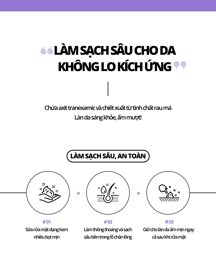 Mô tả Sữa Rửa Mặt Trắng Da Dịu Nhẹ Vitamin E Hàn Quốc WHISIS Pure Esthetic Deep Clean Foam Cleansing Cho Mọi Loại Da 120ml - 3