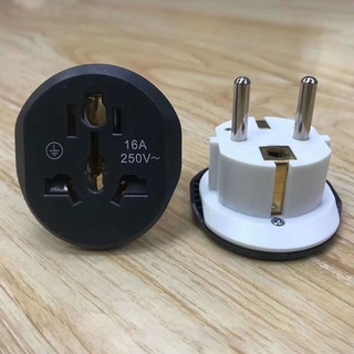 16A Europe/Germany Plug Adapter Eu Converter Travel Adapter Charger Converter