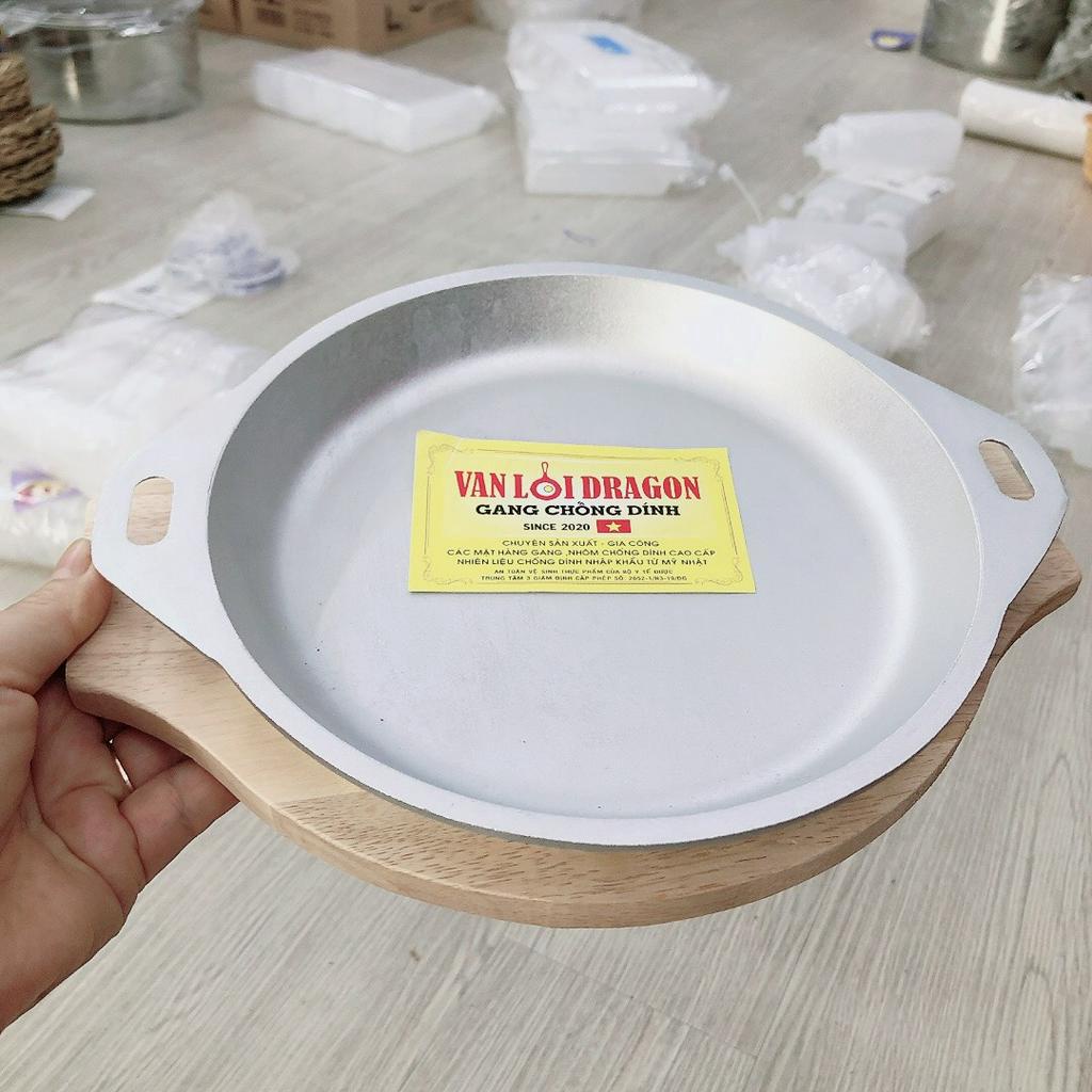 Chảo nhôm Nướng vạn lợi 20cm _ chảo gang nướng