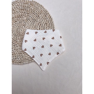 Yếm xô tam giác muslin 4 lớp cao cấp cho bé trai bé gái