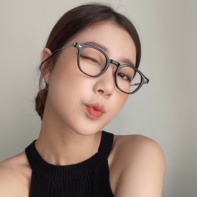 Gọng kính mắt tròn thời trang siêu xinh đủ màu V143 ( có ảnh chụp thật)