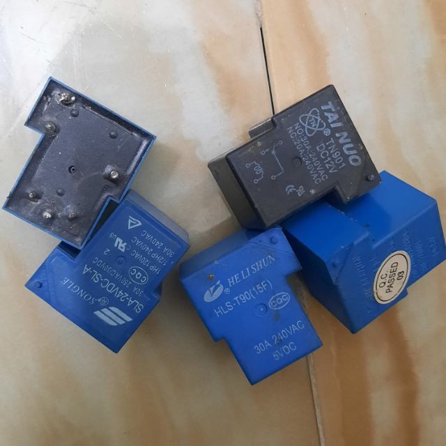 relay 30A/ 5V.12V .24V các loại(cũ tháo máy) | Shopee Việt Nam