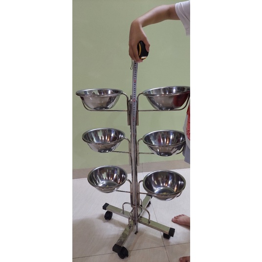Cây bát nước 6 bát inox cho spa