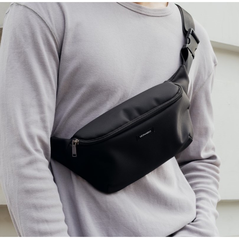 Ảnh Túi Đeo Chéo Nam Nữ Crossbody Oxford, Vải Oxford Kháng Nước, Thương Hiệu LEONARDO 3