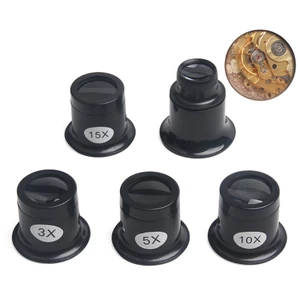 Kính lúp phóng đại 3X/5X/10X /15X /20X dùng làm trang sức tiện lợi dễ sử dụng