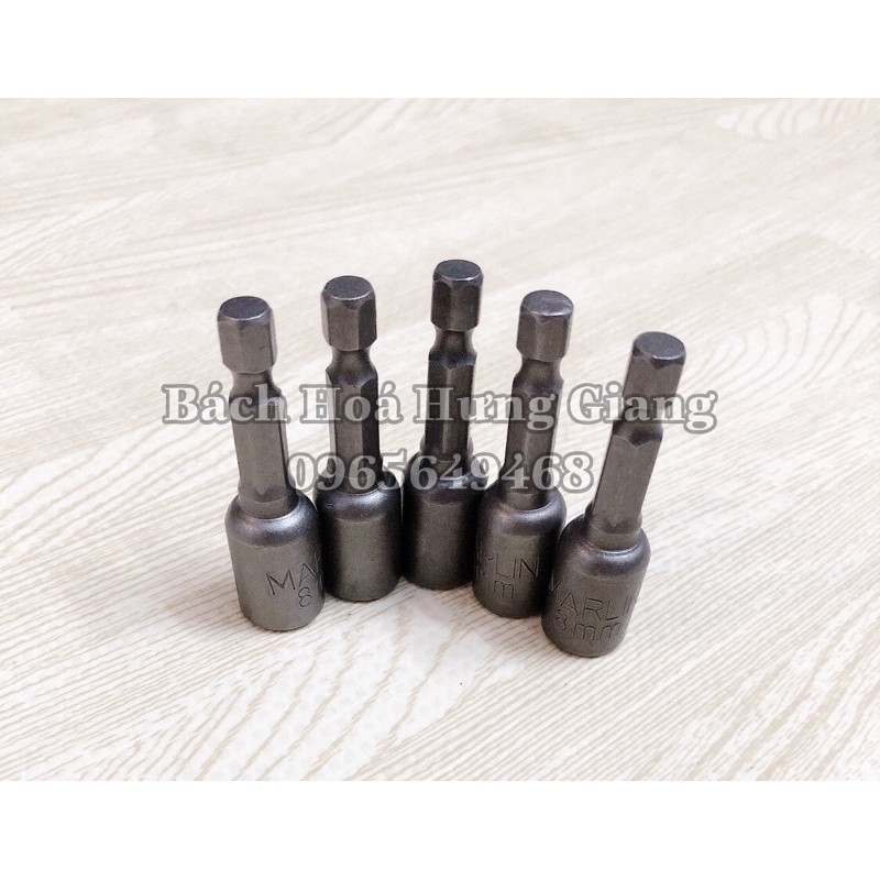 Đầu Chụp Bắn Vít Tôn Marlin 8mm Lục Giác Cao Cấp (Ảnh Thật)