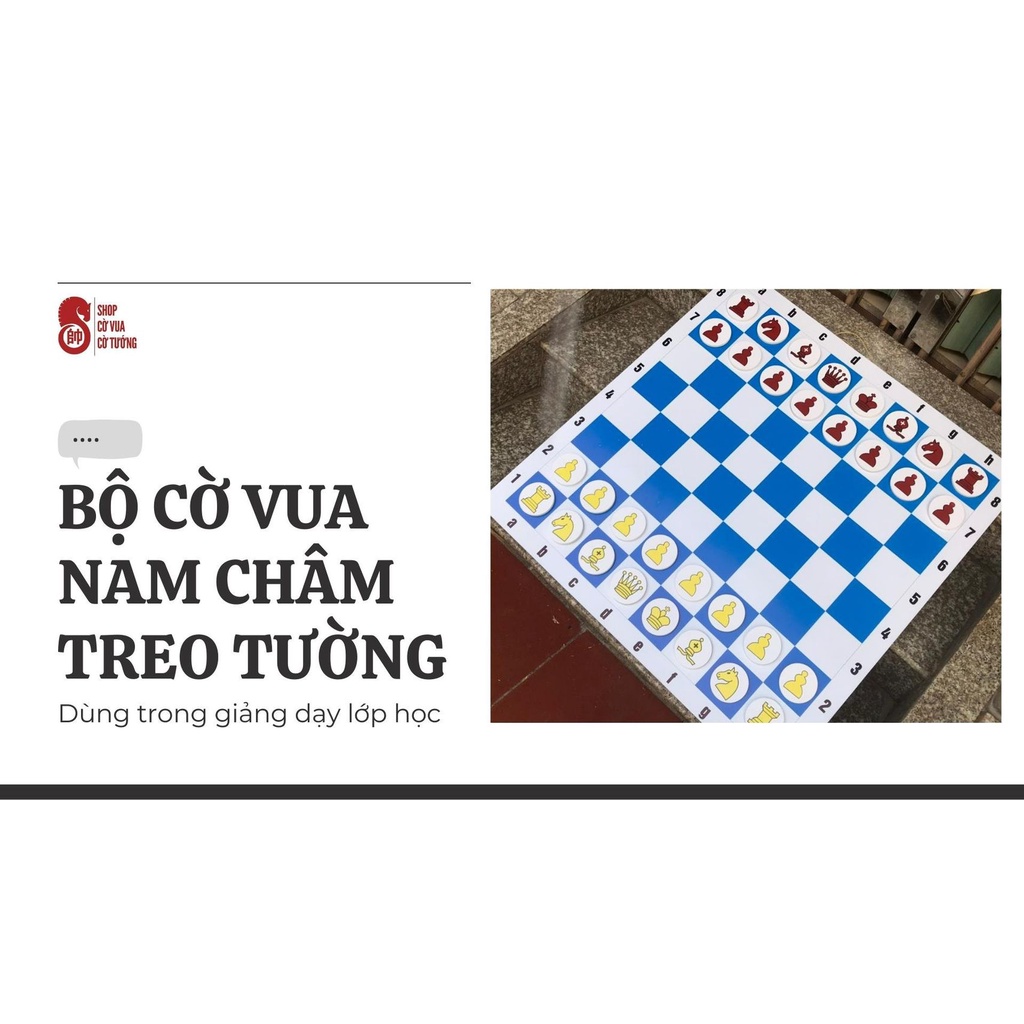 BỘ CỜ VUA NAM CHÂM TREO TƯỜNG CHO GIÁO VIÊN | WALL CHESS SET | Shopee ...