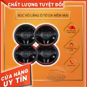 BỌC VÔ LĂNG DA TIÊU CHUẨN CAO CHO Ô TÔ - PHÙ HỢP MỌI DÒNG XE - MÀU SẮC ĐA DẠNG - TAY CẦM THOẢI MÁI - BỀN QUA THỜI GIAN