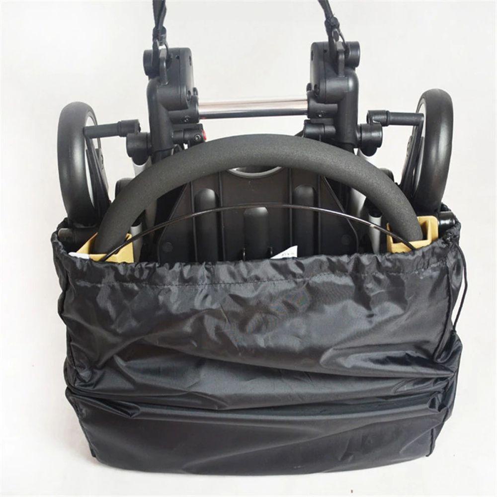 DELMER Xe Đẩy Túi Xe Đẩy Túi Bảo Quản Có Thể Gập Lại Đa Năng Đen Chống Bụi Pram Tổ Chức