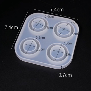 Kra Nhẫn Độc Đáo Trang Sức Đúc Khuôn Pha Lê Epoxy Silicon Khuôn Cho Cặp Đôi Nhẫn Mặt Dây Trang Sức Móc Khóa Quà Tặng