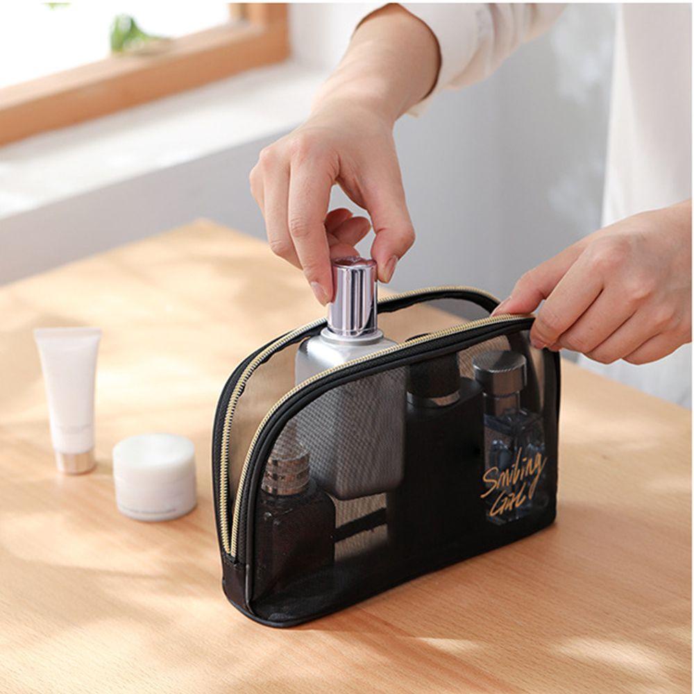 GỖ 1 / 5 Cái Túi Đựng Mỹ Phẩm Lưới Di Động Dung Tích Lớn Lưu Trữ Du Lịch